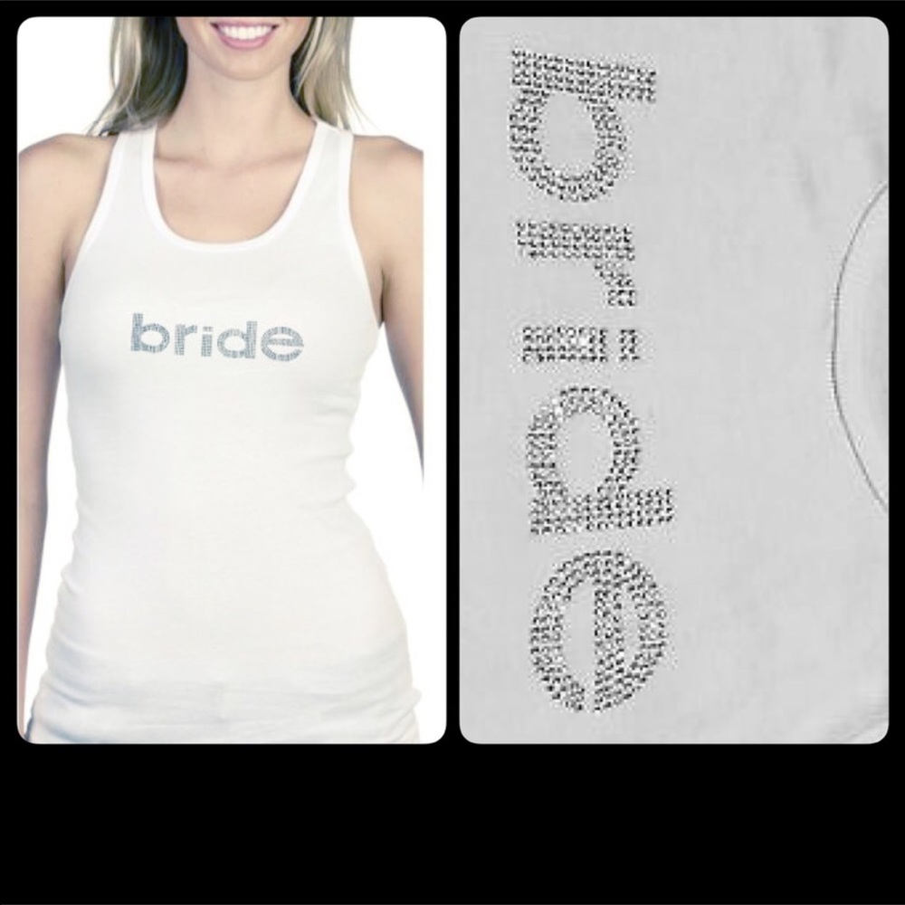 UMG "Rhinestone" Bride Tank Top - Picture 2 of 5